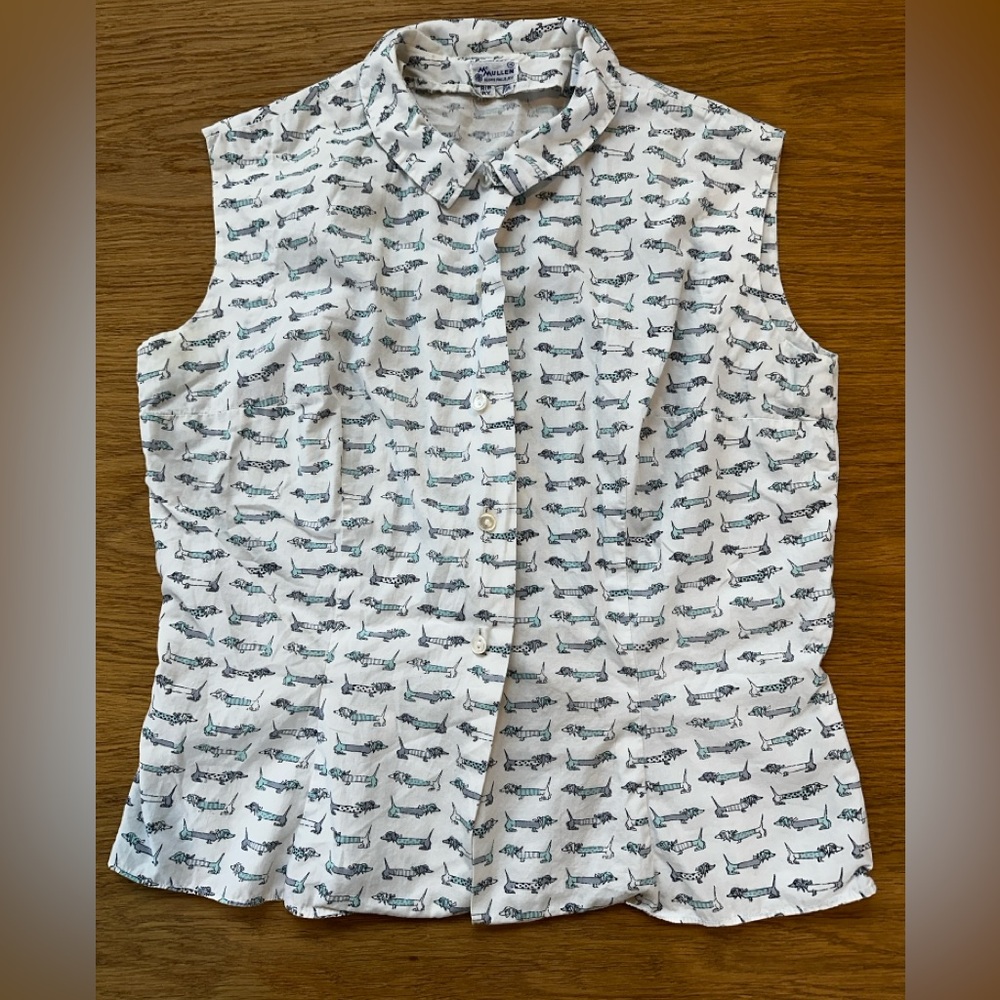 1950s Mcmullen Doxie blouse